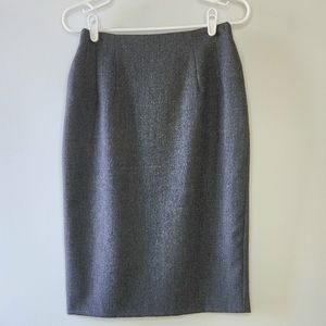 Nygard Collections Vintage Wool Dark Gray Pencil Skirt Women's Size 6